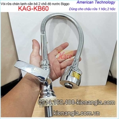 Vòi rửa chén lạnh cao cấp cần bẻ 2 chế độ BiggoKAG-KB60