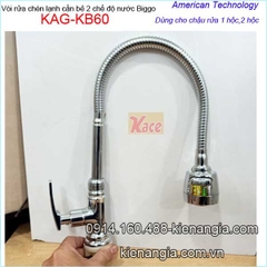 Vòi rửa chén lạnh cao cấp cần bẻ 2 chế độ BiggoKAG-KB60