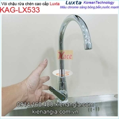 Vòi rửa chén lạnh cao cấp thân lớn Luxta KAG-LX533