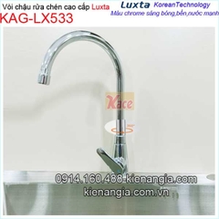 Vòi rửa chén lạnh cao cấp thân lớn Luxta KAG-LX533