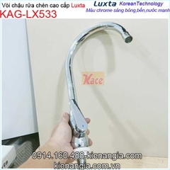 Vòi rửa chén lạnh cao cấp thân lớn Luxta KAG-LX533