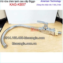 Vòi rửa chén lạnh cao cấp thân vuông Biggo KAG-KB57