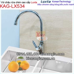 Vòi rửa chén lạnh cao cấp thân vuông KAG-LX534