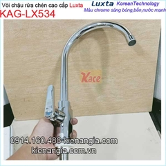 Vòi rửa chén lạnh cao cấp thân vuông KAG-LX534