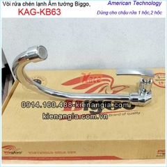 Vòi rửa chén lạnh gắn tường Biggo KAG-KB63