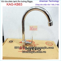 Vòi rửa chén lạnh gắn tường Biggo KAG-KB63