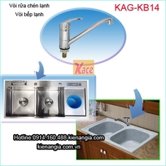 Vòi rửa chén lạnh gật gù giá rẻ KAG-KBL14