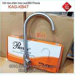 Vòi rửa chén lạnh inox sus304 Proxia KAG-KB47