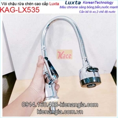 Vòi rửa chén lạnh lò xo cần bẻ Luxta KAG-LX535
