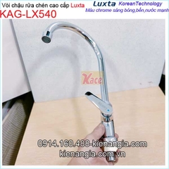 Vòi rửa chén lạnh thân vuông Luxta KAG-LX540