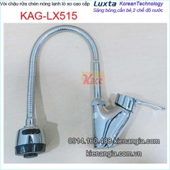 Vòi rửa chén lò xo nóng lạnh Luxta KAG-LX515