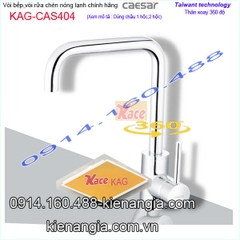 Vòi rửa chén nóng lạnh Caesar chính hãng KAG-CAS404