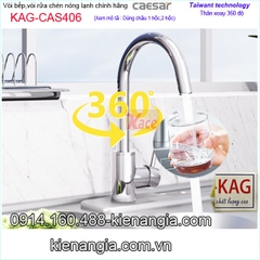 Vòi rửa chén nóng lạnh Caesar chính hãng KAG-CAS406