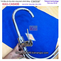 Vòi rửa chén nóng lạnh Caesar chính hãng KAG-CAS406
