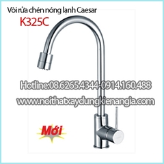 Vòi rửa chén nóng lạnh 3 chế độ CAESAR K325C