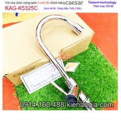 Vòi rửa chén nóng lạnh 3 chế độ CAESAR K325C