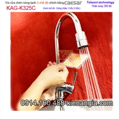 Vòi rửa chén nóng lạnh 3 chế độ CAESAR K325C