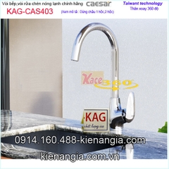 Vòi rửa chén nóng lạnh chính hãng caesar KAG-CAS403