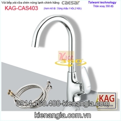 Vòi rửa chén nóng lạnh chính hãng caesar KAG-CAS403