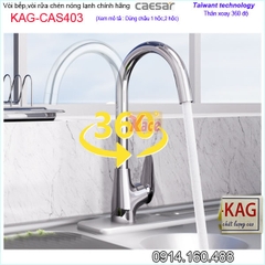 Vòi rửa chén nóng lạnh chính hãng caesar KAG-CAS403