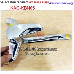 Vòi rửa chén nóng lạnh gắn tường Biggovòi xả bồn KAG-KBN65