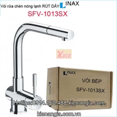 Vòi rửa chén nóng lạnh rút dây Inax SFV-1013SX