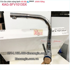 Vòi rửa chén nóng lạnh rút dây Inax SFV-1013SX