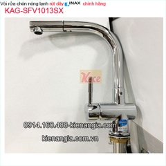 Vòi rửa chén nóng lạnh rút dây Inax SFV-1013SX
