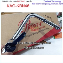 Vòi rửa chén nóng lạnh inox 304 rút dây Proxia KAG-KBN46