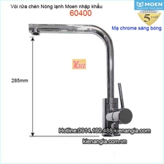 Vòi rửa chén nóng lạnh Moen Mỹ 60400
