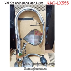 Vòi rửa chén nóng lạnh rút dây Luxta KAG-LX555