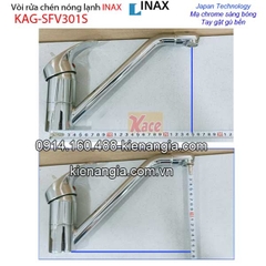 Vòi rửa chén nóng lạnh tay gật gù Inax-SFV-301S BM2023