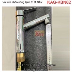 Vòi rửa chén rút dậy nóng lạnh KAG-KBN62