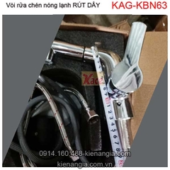 Vòi rửa chén rút dây nóng lạnhKAG-KBN63