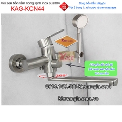Vòi sen bồn tắm nóng lạnh inox 304 KAG-KCN44