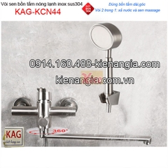 Vòi sen bồn tắm nóng lạnh inox 304 KAG-KCN44