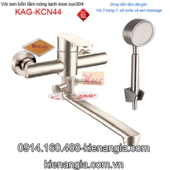 Vòi sen bồn tắm nóng lạnh inox 304 KAG-KCN44