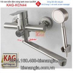 Vòi sen bồn tắm nóng lạnh inox 304 KAG-KCN44