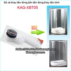 Xả bồn tắm đứngbộ xả khay tắm kính KAG-XBT05