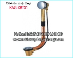Xả bồn tắm nằm bằng đồng loại xả vặn KAG-XBT01