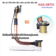 Xả bồn tắm nằm bằng đồng loại xả vặn KAG-XBT01