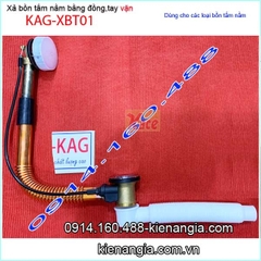 Xả bồn tắm nằm bằng đồng loại xả vặn KAG-XBT01