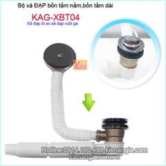 Xả bồn tắm nằmxả đạp lò xo bồn tắm dài KAG-XBT04