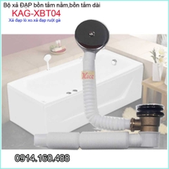 Xả bồn tắm nằmxả đạp lò xo bồn tắm dài KAG-XBT04