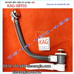 Xả vặn bồn tắm nằmxả bồn tắm dài lò xo KAG-XBT03