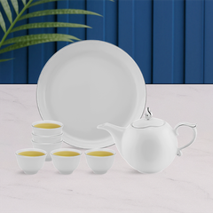 Bộ trà 0.3 L - Mẫu Đơn - IFP Chỉ Bạch Kim