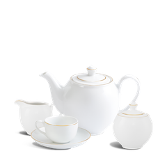 Bộ trà 1.1L - Camellia -  Viền chỉ vàng
