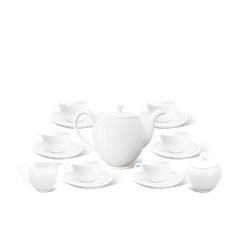 Bộ trà 1.1 L - Camellia - Trắng