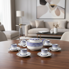 Bộ trà 0.38 L - Gastroline - Đồng Tâm Xanh Dương