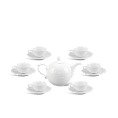 Bộ trà 0.7 L - Sen - Trắng